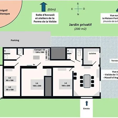 Ferme De La Vallee - Le בית נופש *
